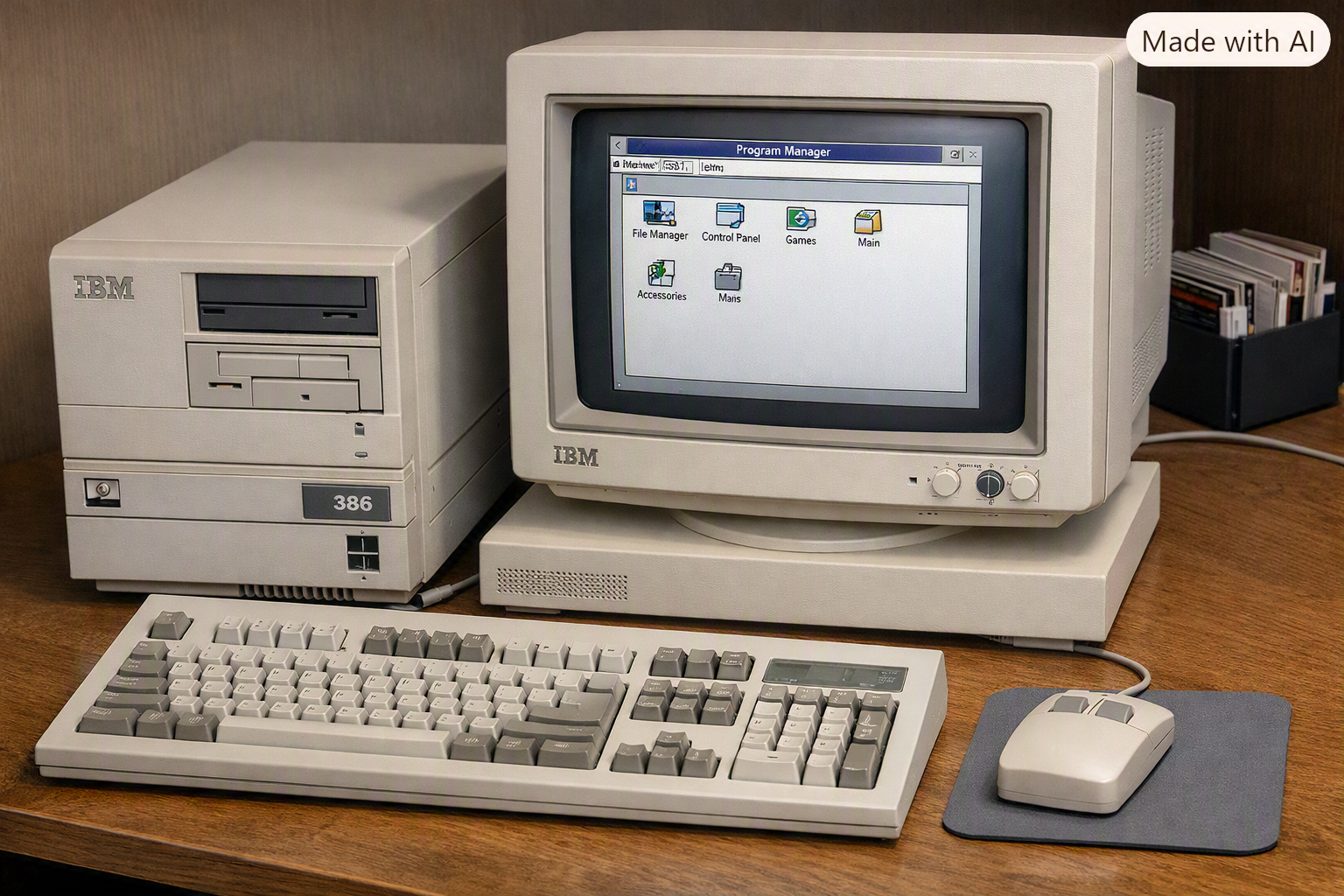 Vintage computer similar to the one discovered in the wheelhouse electronics room